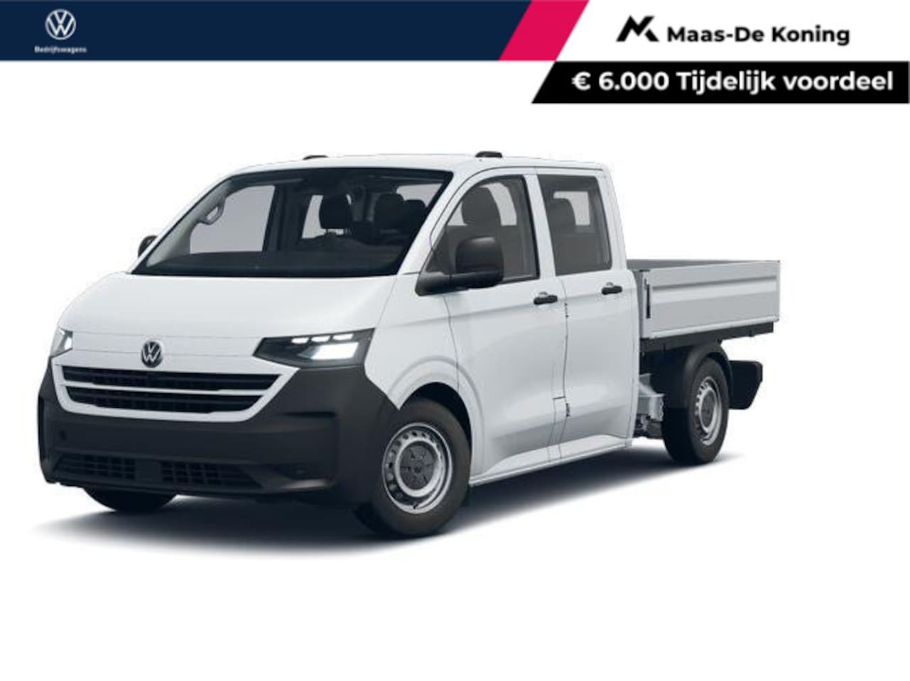 Volkswagen e-Transporter - Pick-Up DC 70kWh 218pk L2 733940 - AutoWereld.nl