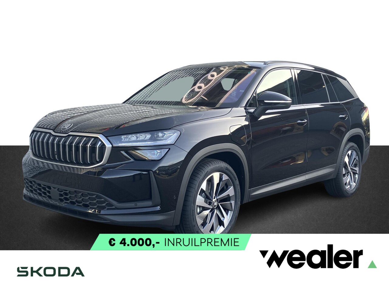 Skoda Kodiaq - Business Edition 1.5 TSI PHEV 204 PK | Trekhaak | Cognac Leder | 19" lichtmetalen velgen | - AutoWereld.nl