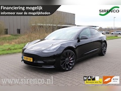 Tesla Model 3 - Performance AWD 75 kWh facelift warmtepomp 462 pk black on black