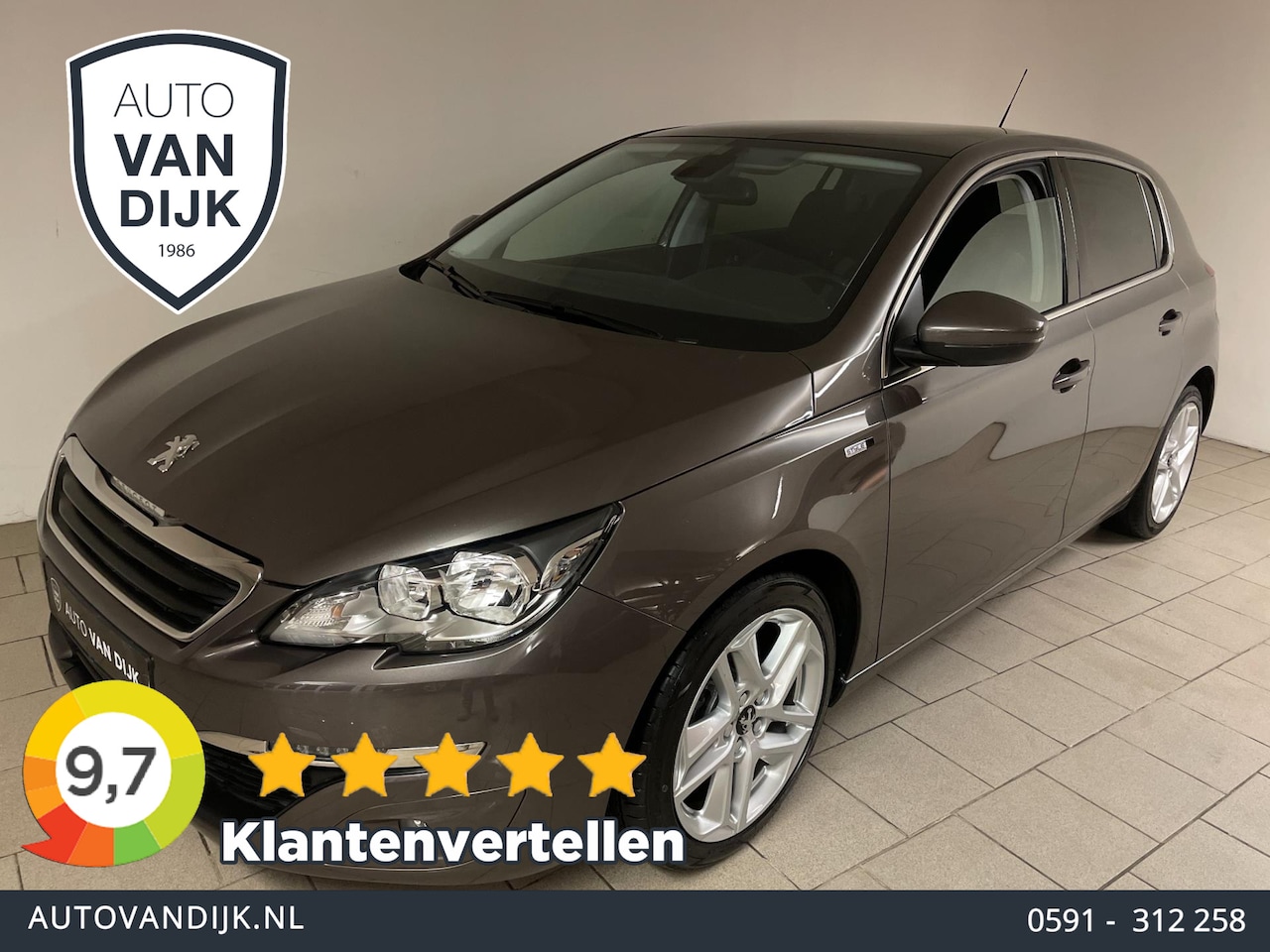Peugeot 308 - 1.2 PureTech Style AIRCO NAVI CRUISE BLUETOOTH APPLE CARPLAY ELEK RAMEN CENT VERG VELGEN P - AutoWereld.nl