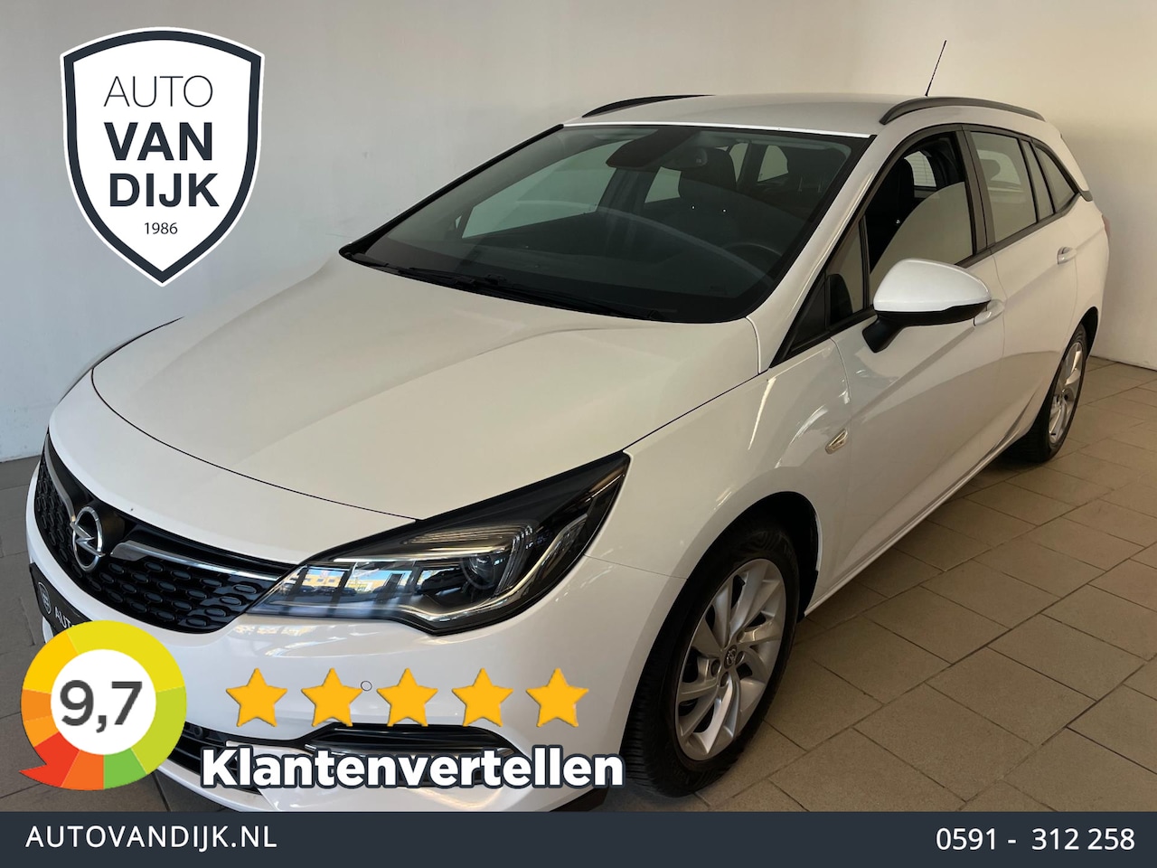 Opel Astra Sports Tourer - 1.2 Edition 110PK AIRCO CRUISE NAVI BLUETOOTH PDC CAMERA SPORTVELGEN TREKHAAK LAGE KM ZEER - AutoWereld.nl