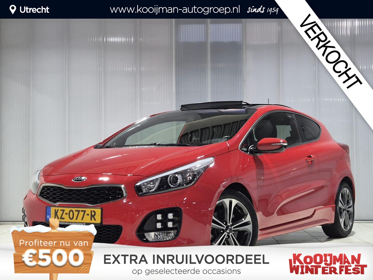 Kia Pro cee'd - 1.0 T-GDi GT-Line Panoramadak, dealer onderhouden, cruise control, keyless, sport stoelen, - AutoWereld.nl