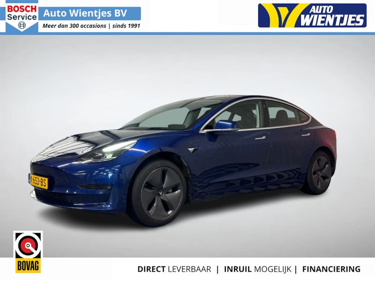 Tesla Model 3 - Standard RWD Plus 60kWh | Leer | Pano - AutoWereld.nl
