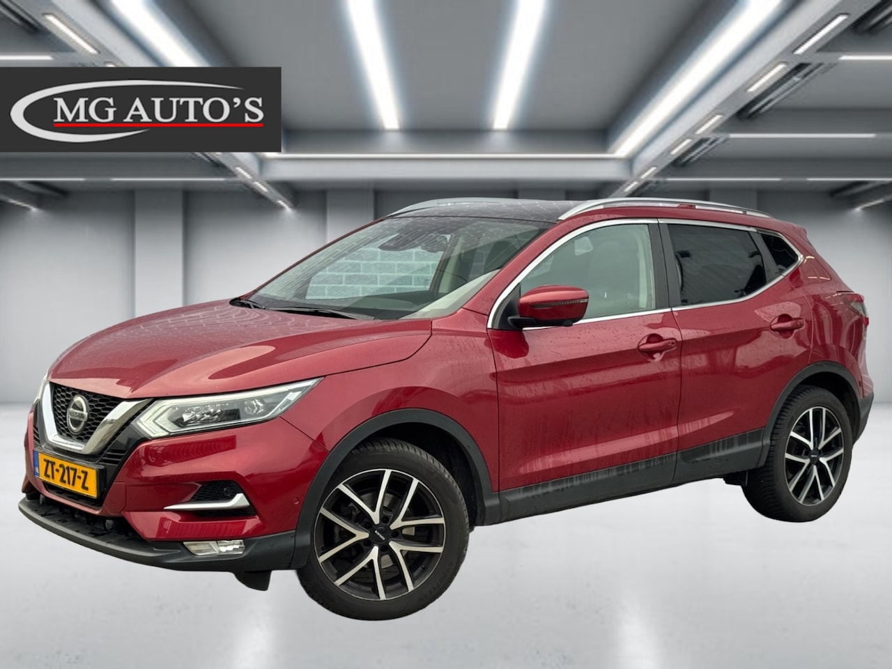 Nissan Qashqai - 1.3 DIG-T Tekna | Trekhaak | Panoramadak | Adaptive Cruise Control | 360 Camera | Stoelver - AutoWereld.nl
