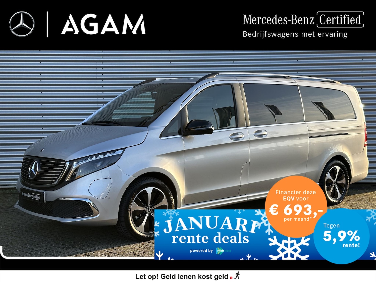 Mercedes-Benz EQV - 300 90Kwh | SoH 97.3% | Dubbele Cabine L3 - AutoWereld.nl
