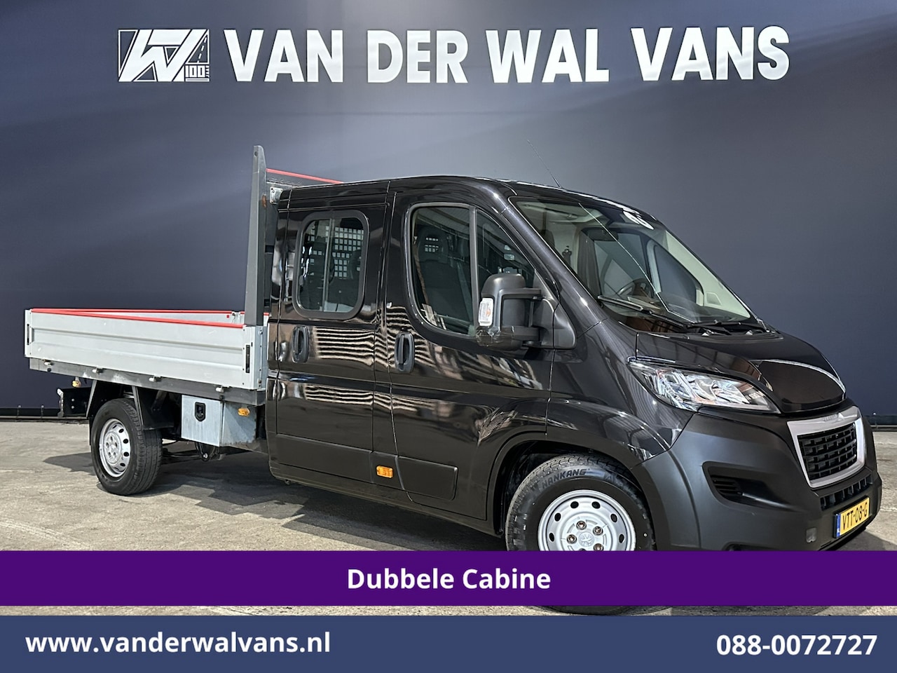 Peugeot Boxer - 2.2 Blue HDi 140pk Pick up 7 Persoons Dubbele cabine open laadbak Euro6 Airco | 7-Zits | 3 - AutoWereld.nl