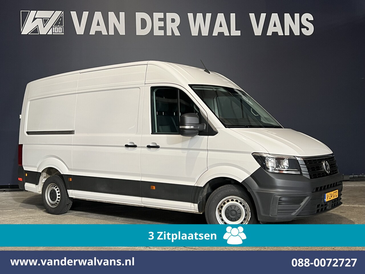 Volkswagen Crafter - 2.0 TDI 140pk L3H3 L2H2 Euro6 Airco | Camera | Apple Carplay | Android Auto Bijrijdersbank - AutoWereld.nl