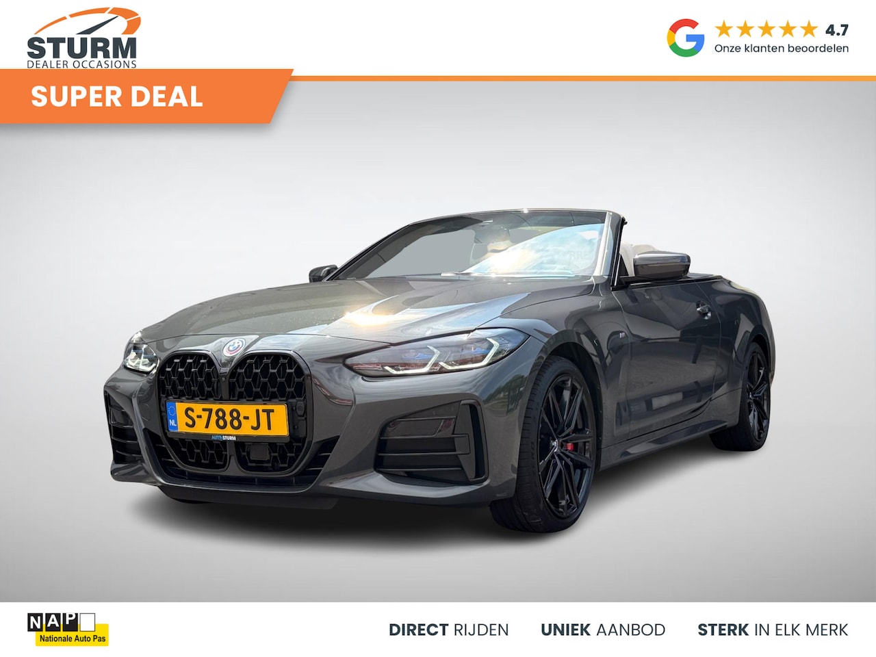 BMW 4-serie Cabrio - M440i xDrive High Executive M Sport Pro NL-Auto NP. €121.000! | Trekhaak Uitklapbaar | Nek - AutoWereld.nl