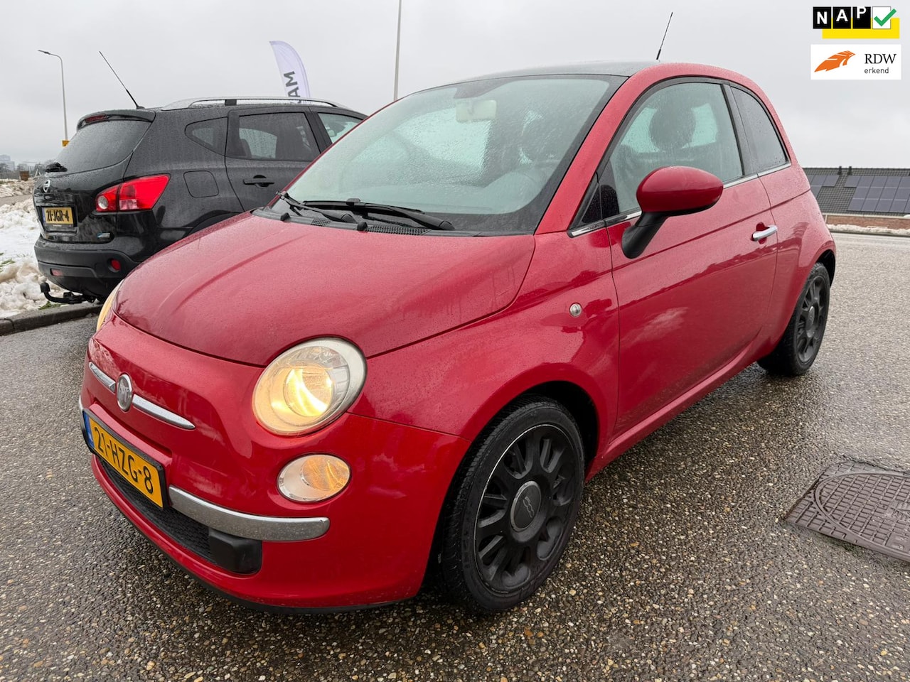 Fiat 500 - 1.2 Lounge Airco Panodak Velg Elektrische pakket APK - AutoWereld.nl