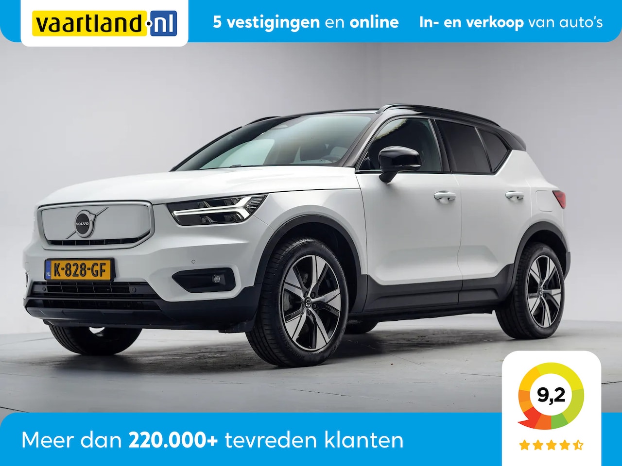 Volvo XC40 - P8 Recharge AWD R-Design 3-Fase [ Navi Stoelverwarming Trekhaak ] - AutoWereld.nl