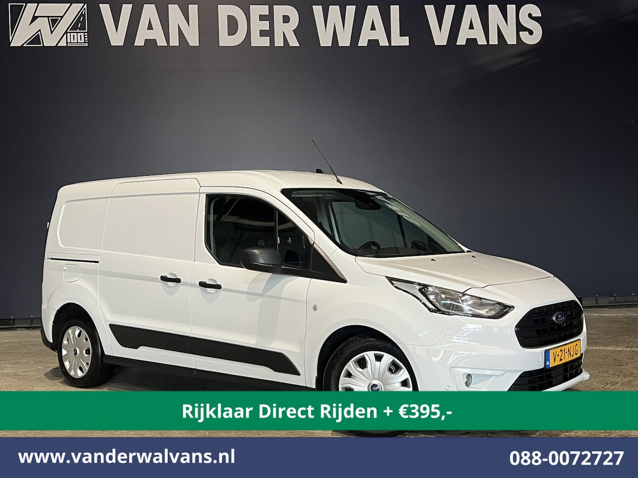 Ford Transit Connect - 1.5 EcoBlue 100pk L2H1 Euro6 Airco | 3-Zits | Cruisecontrol | Stoelverwarming | Verwarmde - AutoWereld.nl