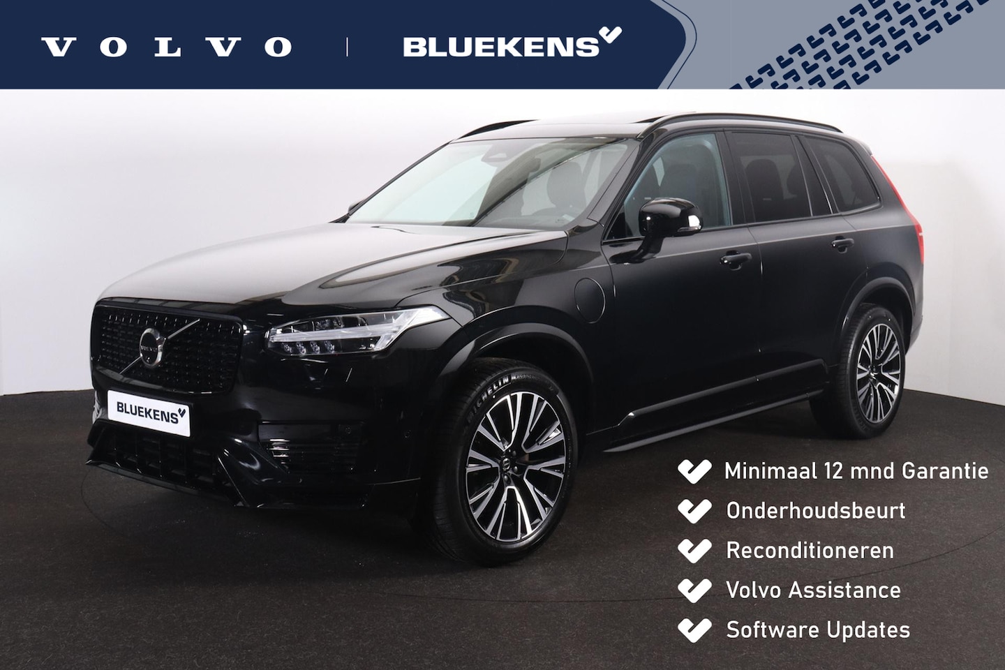 Volvo XC90 - T8 Recharge AWD Ultra Dark - Panorama/schuifdak - IntelliSafe Assist & Surround - 360º Cam - AutoWereld.nl