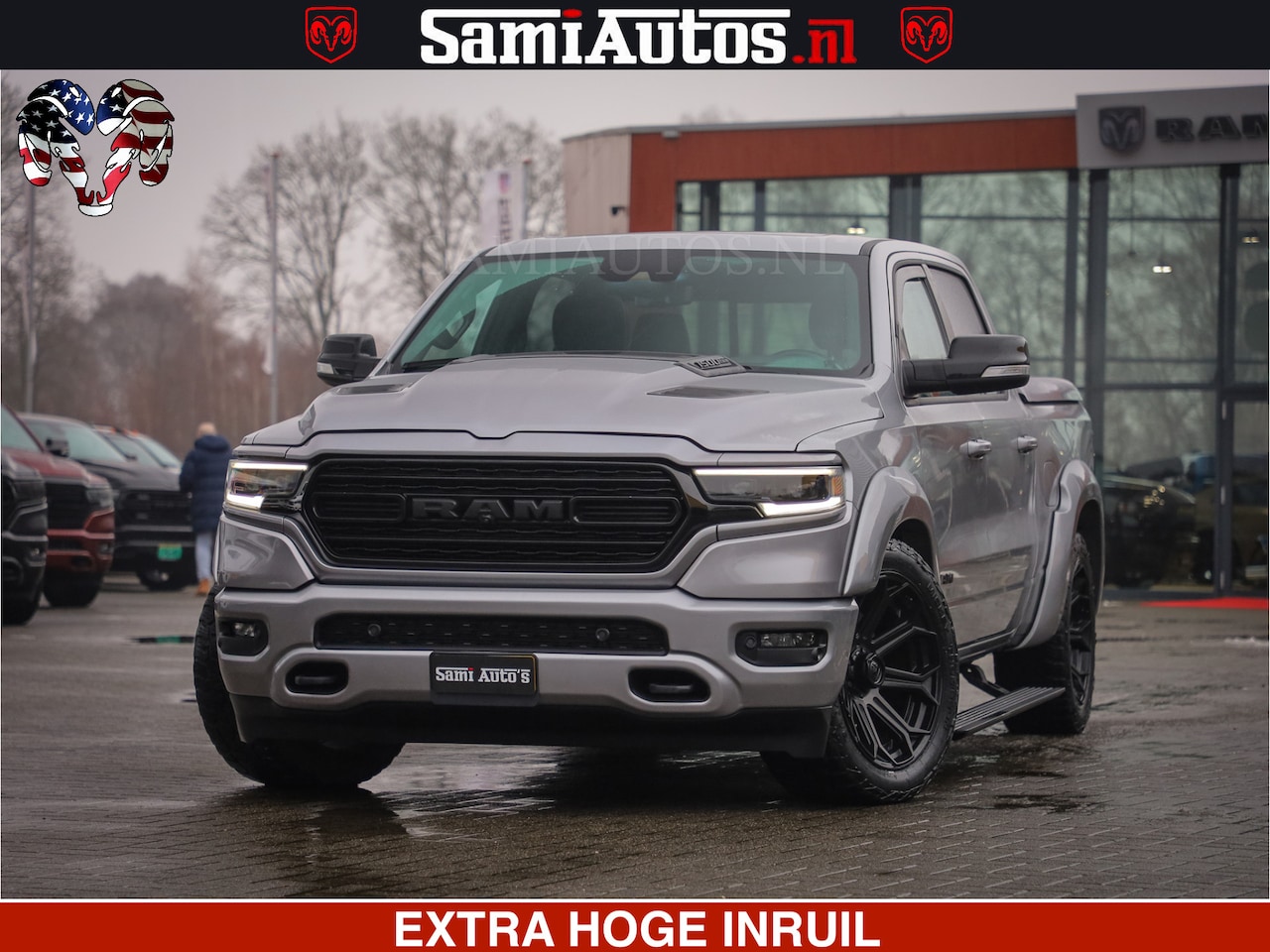Dodge Ram Pick Up - HULK PACK | LIMITED SPORT | 5.7 V8 HEMI | FEUL WHEELS MAT BLACK | BOM VOL | CREW CAB 5 PER - AutoWereld.nl