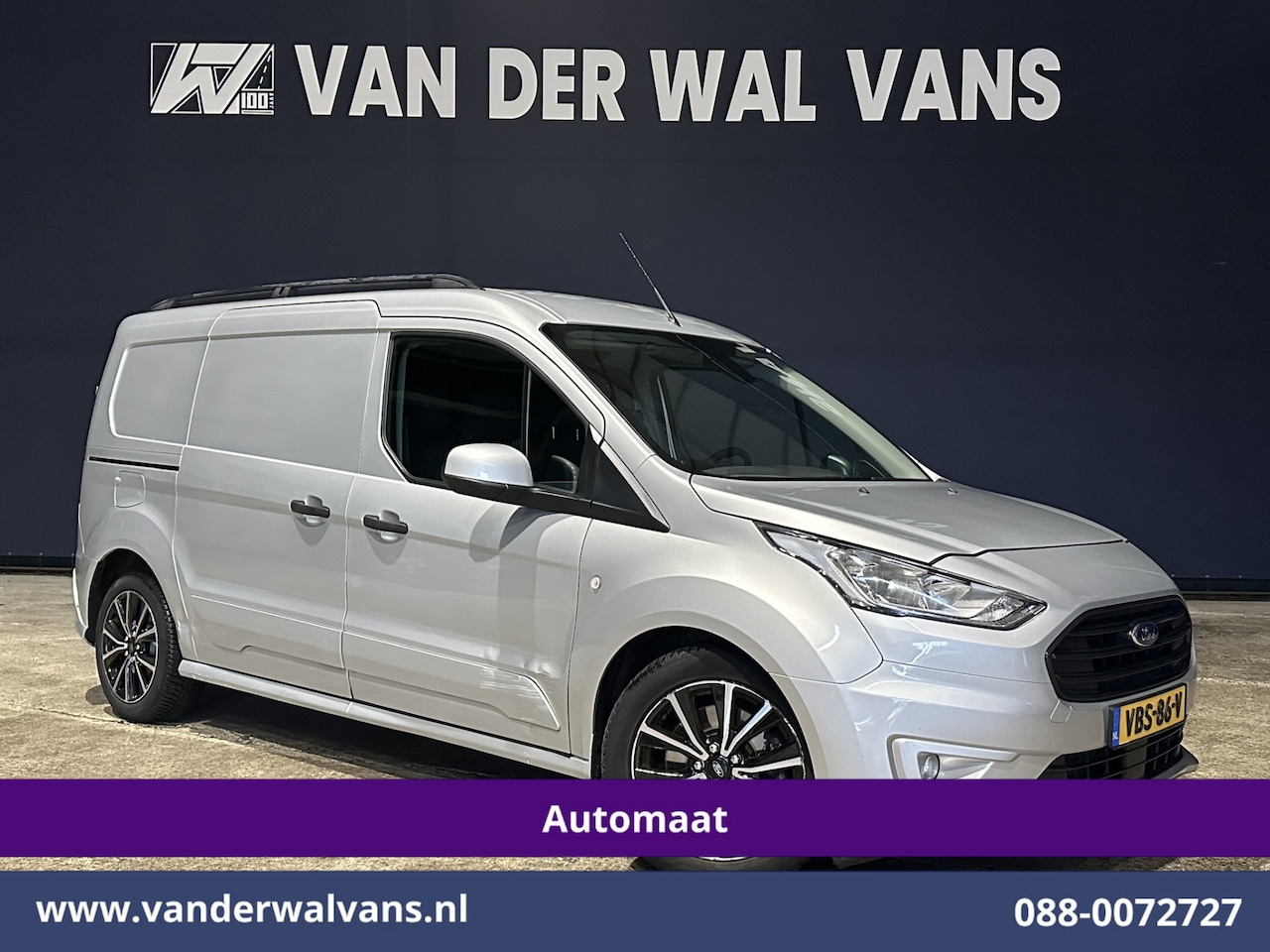 Ford Transit Connect - 1.5 EcoBlue 120pk Automaat L2H1 Euro6 Airco | 3-Zits | 2x zijdeur | Camera | Navigatie | C - AutoWereld.nl