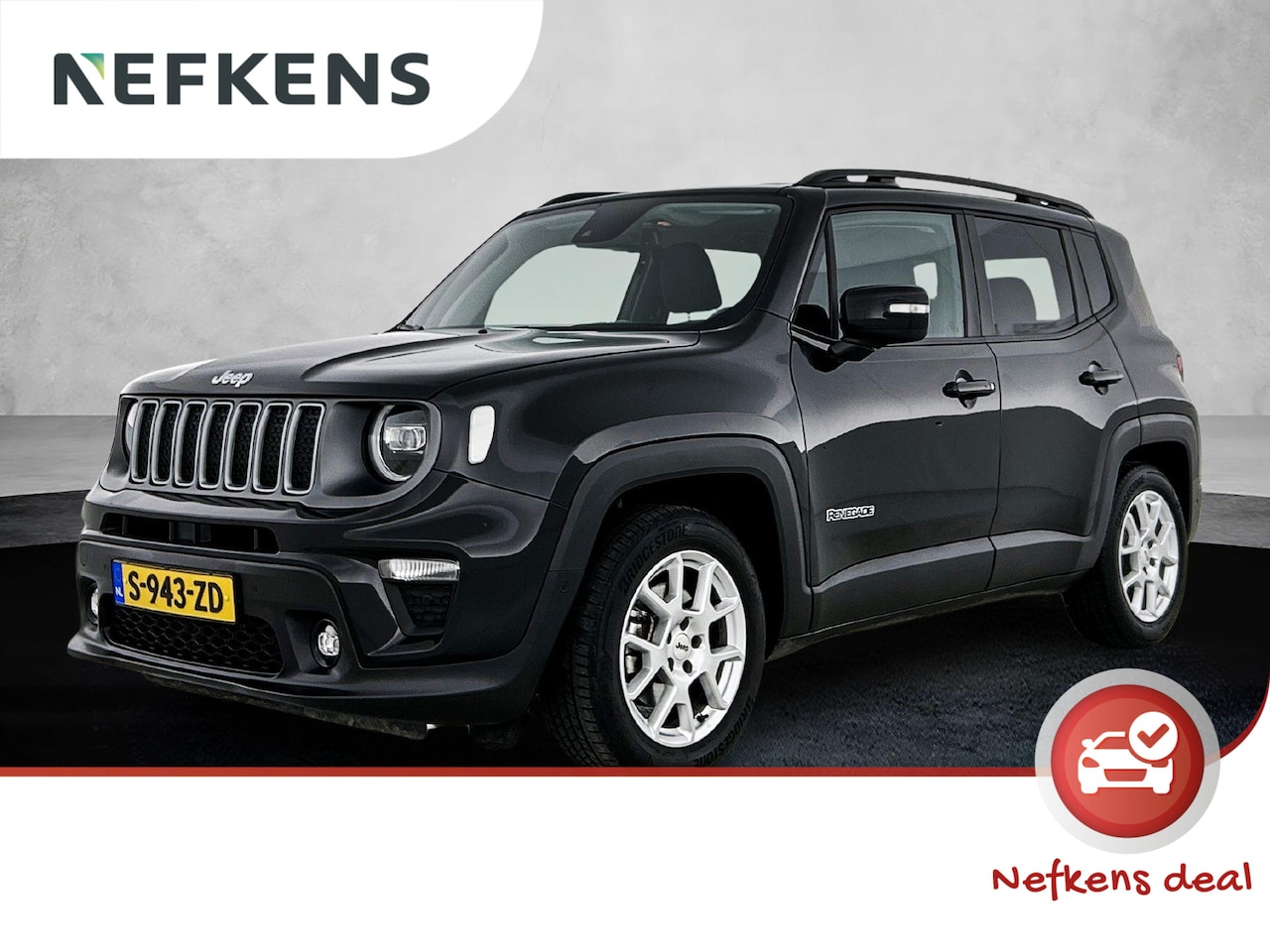 Jeep Renegade - 1.5T e-Hybrid Limited 130pk Automaat | Trekhaak | Navigatie | Climate Control | Adaptieve - AutoWereld.nl