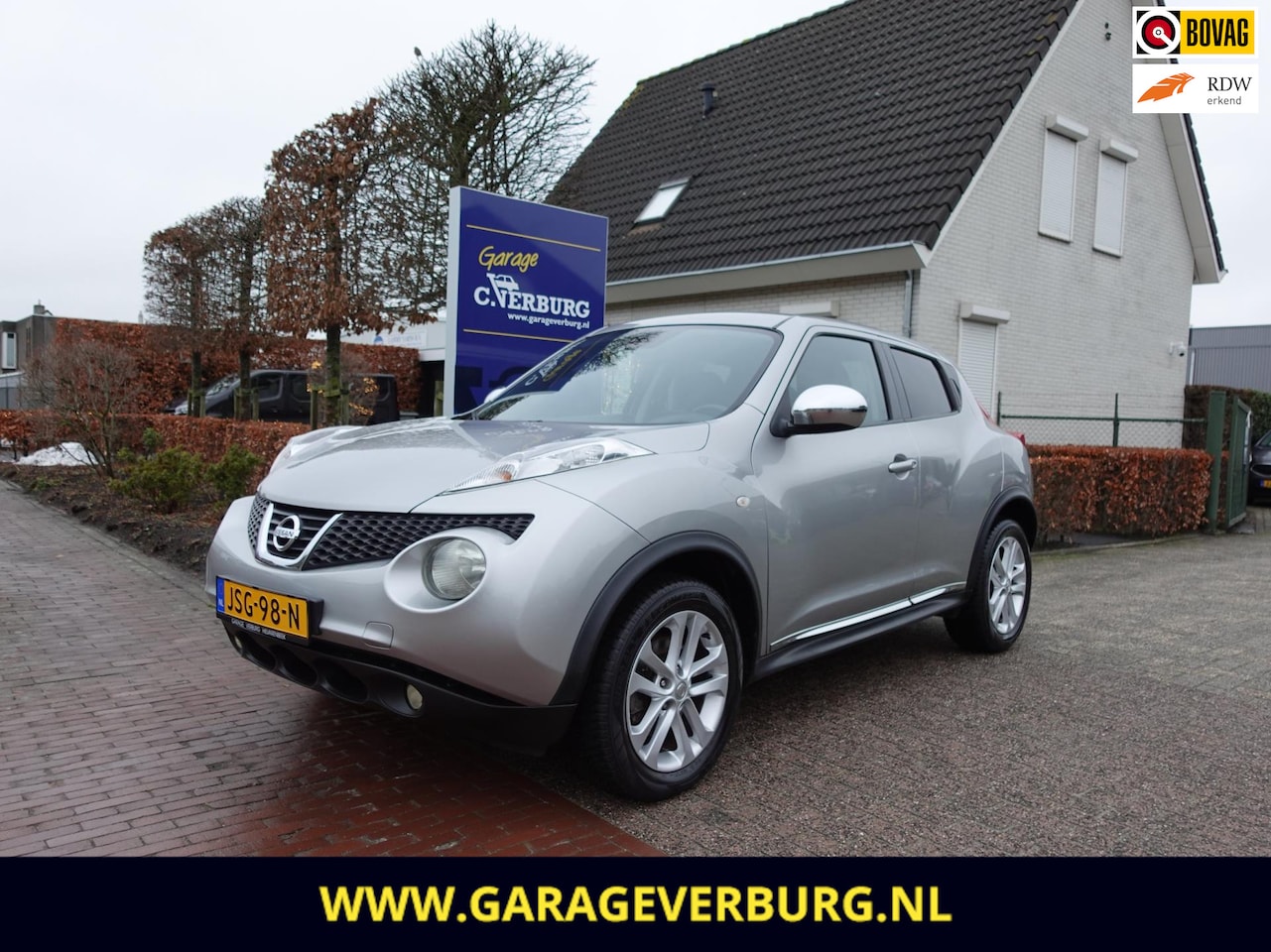 Nissan Juke - 1.6 DIG-T Tekna 190 PK ! (Navi,Camera,Cruise,Stoelverwarming,Keyless,Leer) 12-2010 - AutoWereld.nl