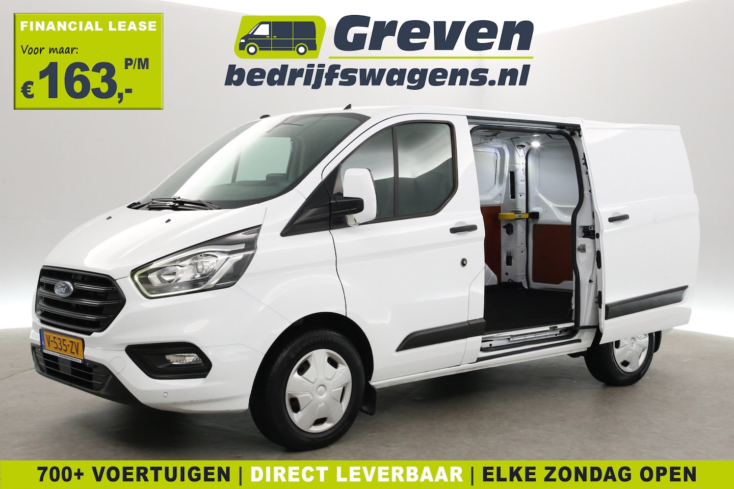Ford Transit Custom - 2.0 TDCI L1H1 | Airco | Cruise | 3-Zits | Trekh. | Parkeersens. - AutoWereld.nl