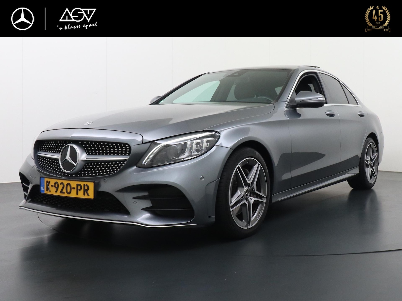 Mercedes-Benz C-klasse - 180 AMG Business Solution | Panorama - Schuifdak | Sfeerverlichting | DAB+ Radio | Multibe - AutoWereld.nl