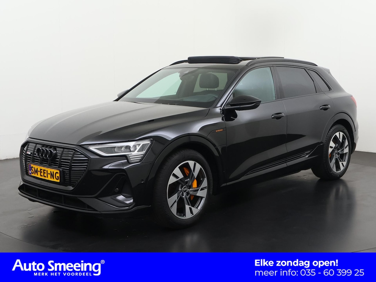 Audi e-tron - 55 quattro S-Line 95 kWh | SOH 98% | Panoramadak | Valcona Leder | Trekhaak | Zondag Open! - AutoWereld.nl