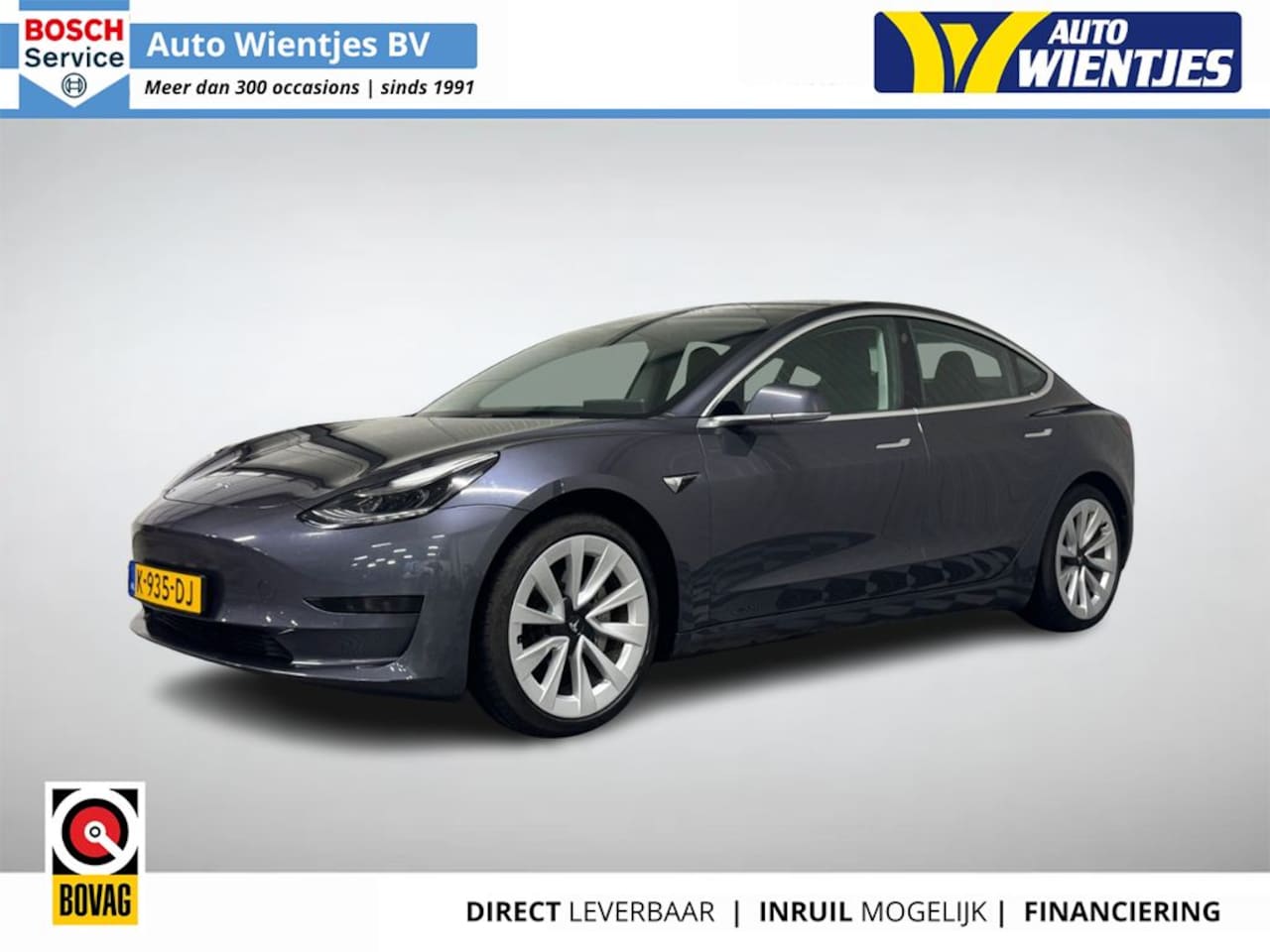 Tesla Model 3 - Standard RWD Plus 60kWh | Leer | Pano - AutoWereld.nl