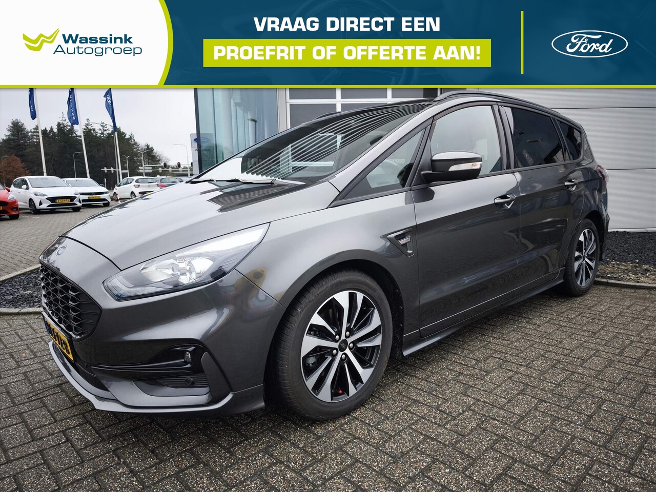 Ford S-Max - 2.5 Hybrid 190PK ST-Line I Automaat I 7-Zitplaatsen I Navigatie I Winter Pack I Elektrisch - AutoWereld.nl