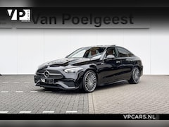 Mercedes-Benz C-klasse - 200 AMG Line Panorama dak | leder | Trekhaak | Burmester | carbon inleg | head Up display