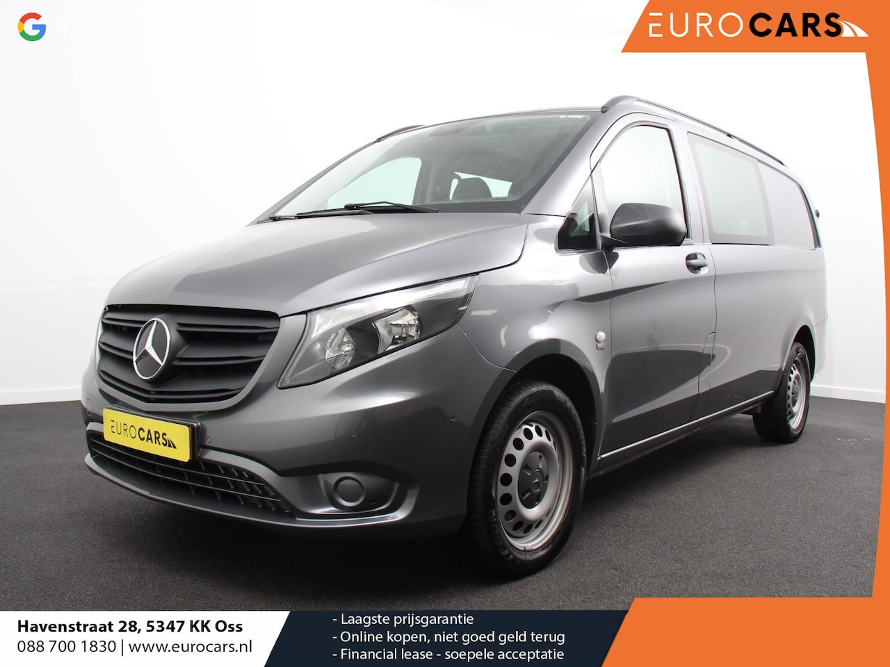 Mercedes-Benz Vito - 114 CDI Automaat Lang Dubbele Cabine 6p | Airco | Navigatie | Bluetooth | PDC | Trekhaak - AutoWereld.nl