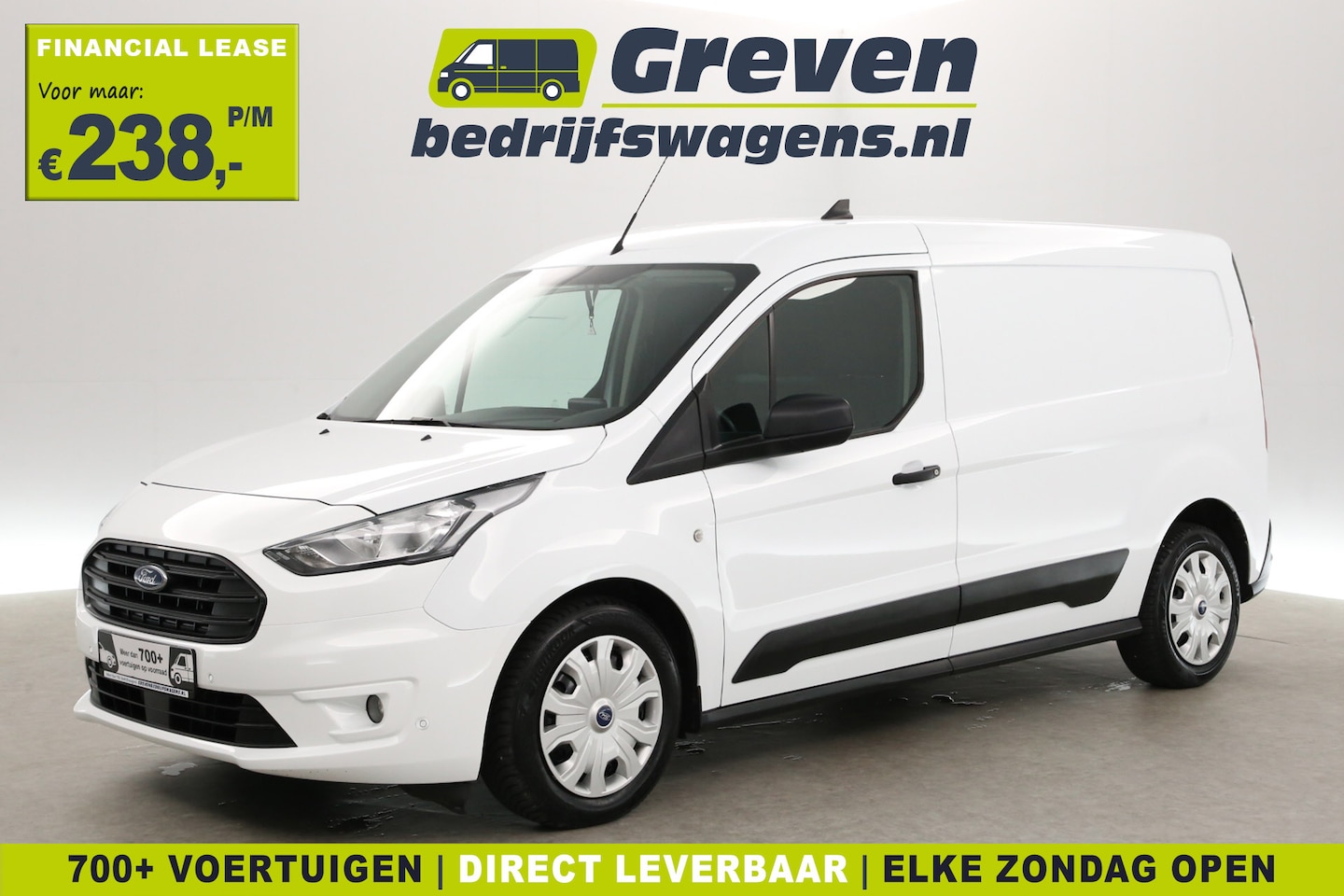 Ford Transit Connect - 1.5 EcoBlue L2 | 120PK | 3-Zits | Airco | Cruise | Camera | Carplay | Navi | Parkeersens. - AutoWereld.nl