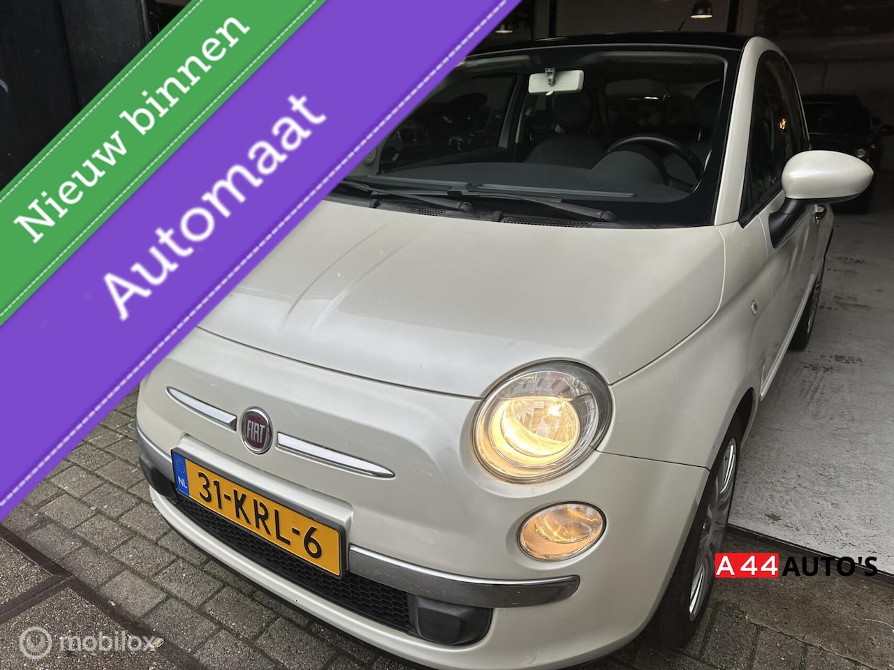 Fiat 500 - 1.2 Lounge*NL auto*NAP✅* AUTOMAAT*VOL LEDER*ECO* - AutoWereld.nl
