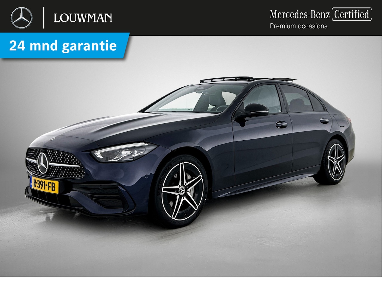Mercedes-Benz C-klasse - 300 e AMG Plug-In Hybride AMG Line | Night Pakket | Schuif-Kanteldak | Alarm | Sfeerverlic - AutoWereld.nl
