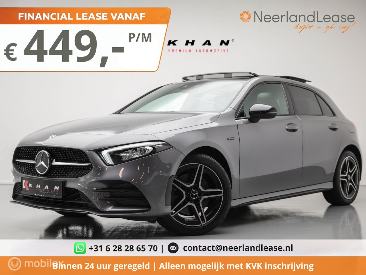 Mercedes-Benz A-klasse - 250 e AMG | Zakelijk leasen vanaf €449 p/m - AutoWereld.nl