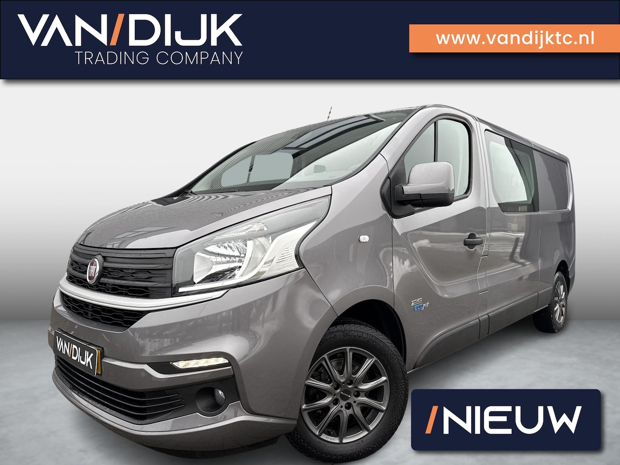 Fiat Talento - 1.6 MJ EcoJet L2H1 DC SX 125PK ✓Euro 6 ✓Rijklaarprijs ✓5-Persoons ✓Camera ✓Airco ✓Cruise ✓ - AutoWereld.nl