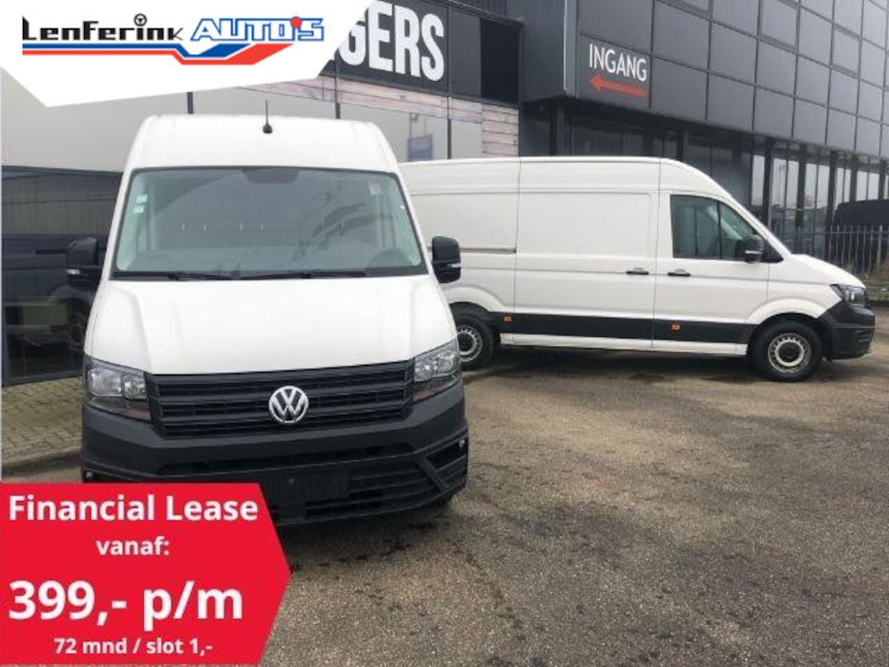 Volkswagen Crafter - 2.0 TDI 102 pk L3H3 Navi, Trekhaak 2.500 kg Apple Carplay, Laadruimte Pakket, PDC V+A, 3-Z - AutoWereld.nl