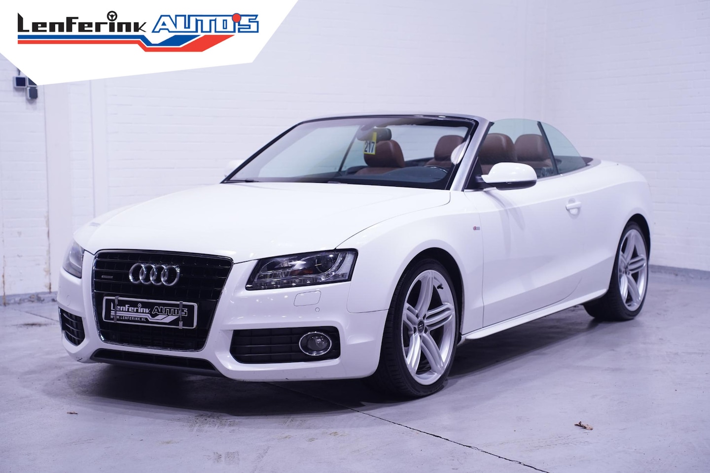 Audi A5 Cabriolet - 3.0 TDI V6 240 pk Quattro Aut. S-Line Cognac Leder Navi, Camera, Sportstoelen, Xenon - AutoWereld.nl