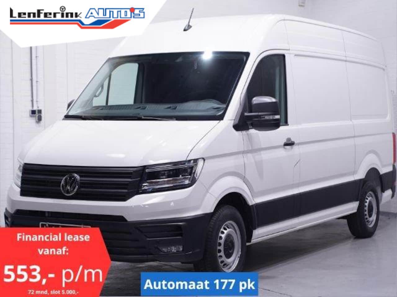 Volkswagen Crafter - 35 2.0 TDI 177 pk L3H3 Aut. va 553,- p/mnd Navi Camera, Lane Assist, LED Koplampen, PDC V+ - AutoWereld.nl