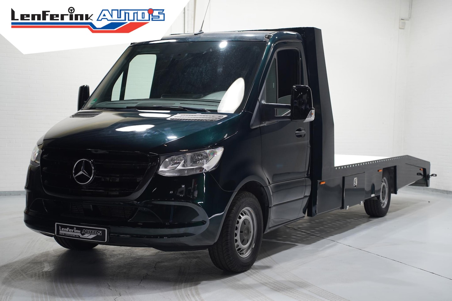 Mercedes-Benz Sprinter - 316 CDI 163 pk Autotransporter Luchtvering Trekhaak 3.500 kg, Bumper in Kleur, Zwarte Gril - AutoWereld.nl