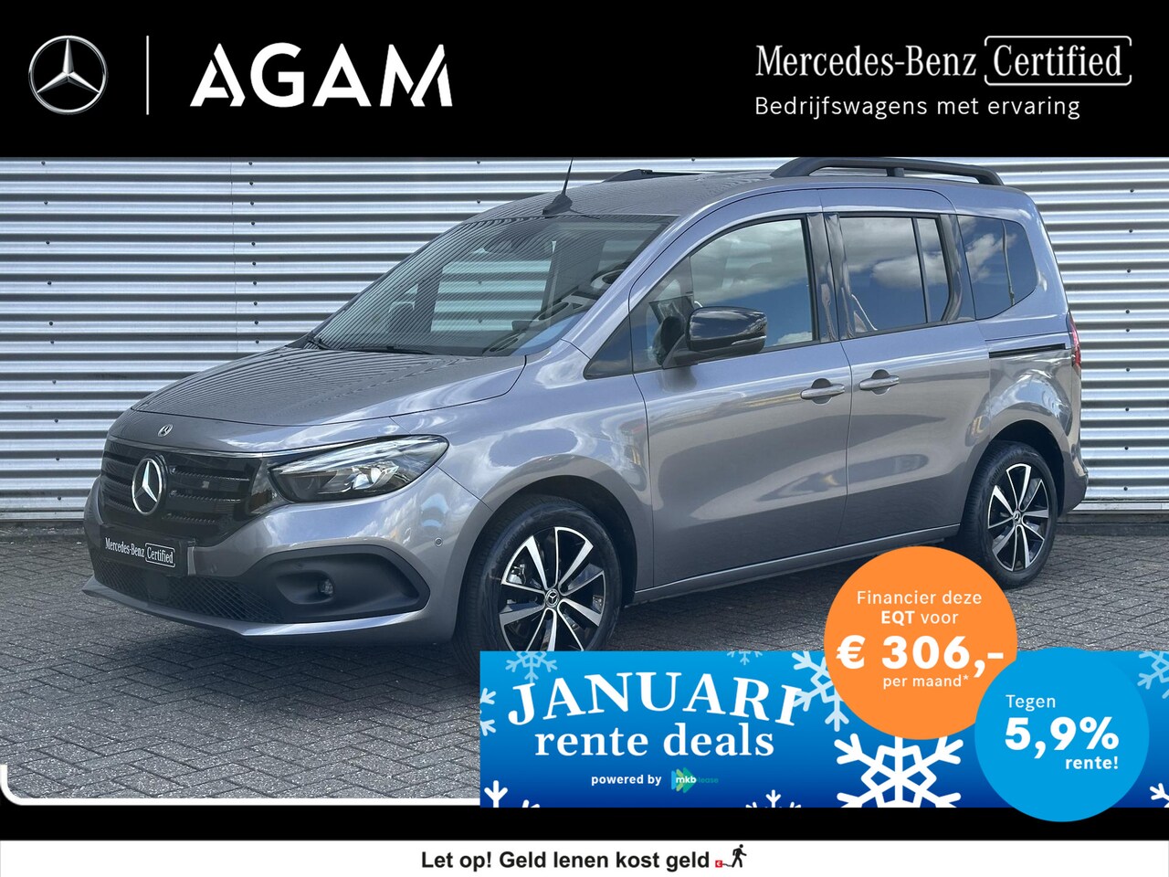 Mercedes-Benz EQT Tourer - EQT Tourer L1 200 Advanced Plus 289km Wltp - AutoWereld.nl