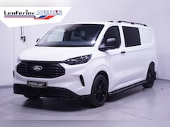 Ford Transit Custom - 2.0 TDCI 136 pk L2 Dubbel Cabine Black&White Edition 19" LMV, Treeplanken, Dakrails, Laadr