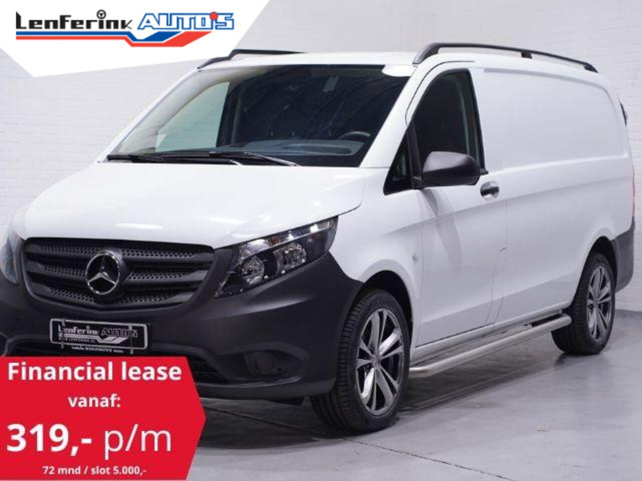 Mercedes-Benz Vito - 114 CDI 136 pk Lang Airco, 18" LMV, Cruise Control Laadruimte Pakket, Dakrails, 3-Zits - AutoWereld.nl