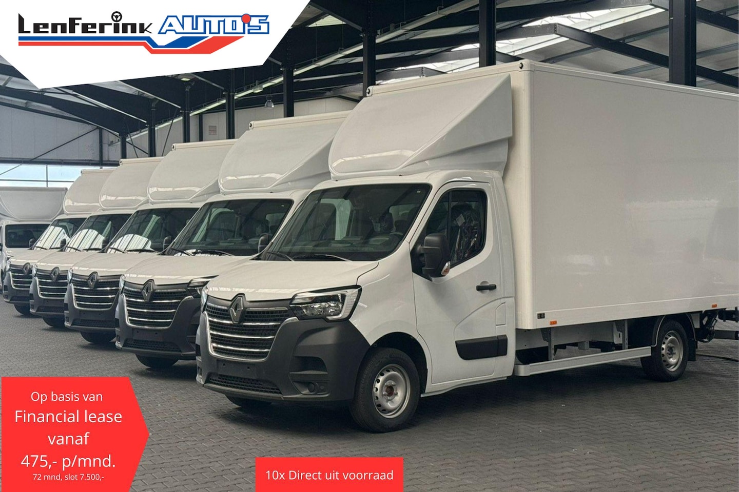 Renault Master - 2.3 DCi 165 pk Bakwagen met Laadklep en Zijdeur R Airco, Cruise Control, LxBxH 420x210x232 - AutoWereld.nl