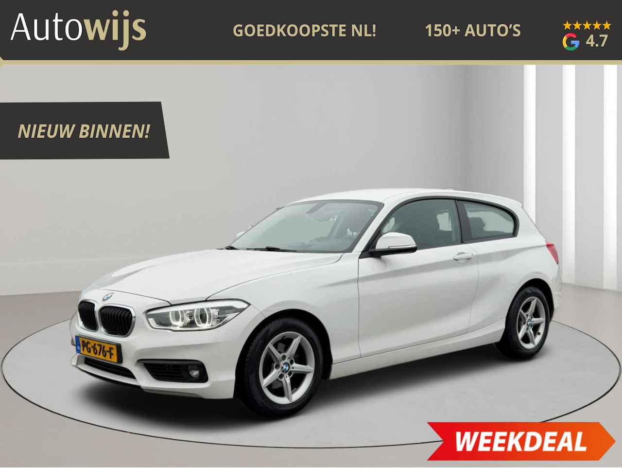 BMW 1-serie - 118i Executive|AUT|NL AUTO|LED|NAVI|PDC|LM-VELG - AutoWereld.nl