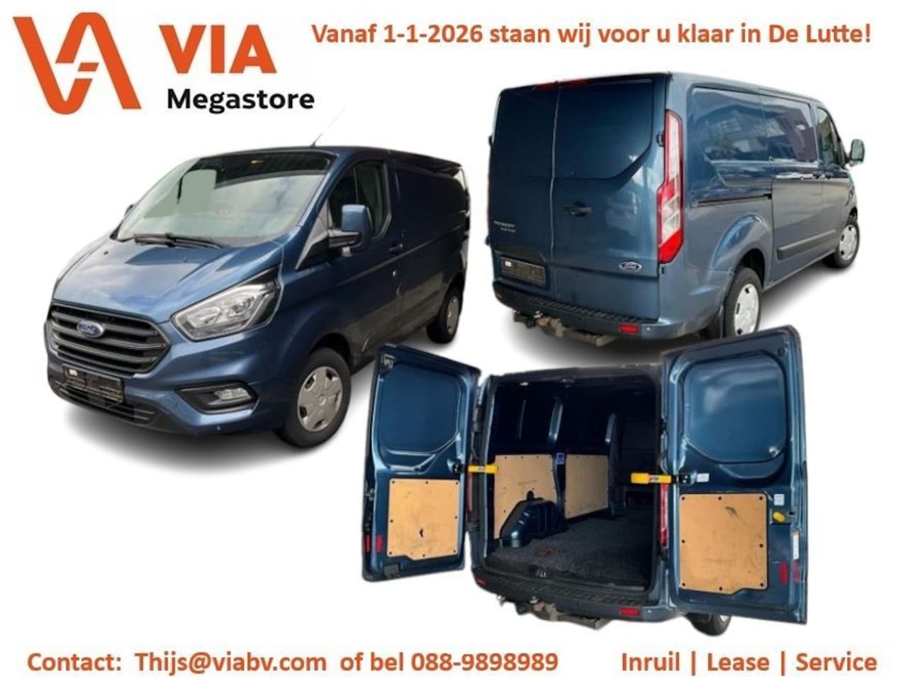 Ford Transit Custom - 2.0 TDCI Camera | Airco | Trekhaak | Cruise | Metallic | L2H1 | - AutoWereld.nl