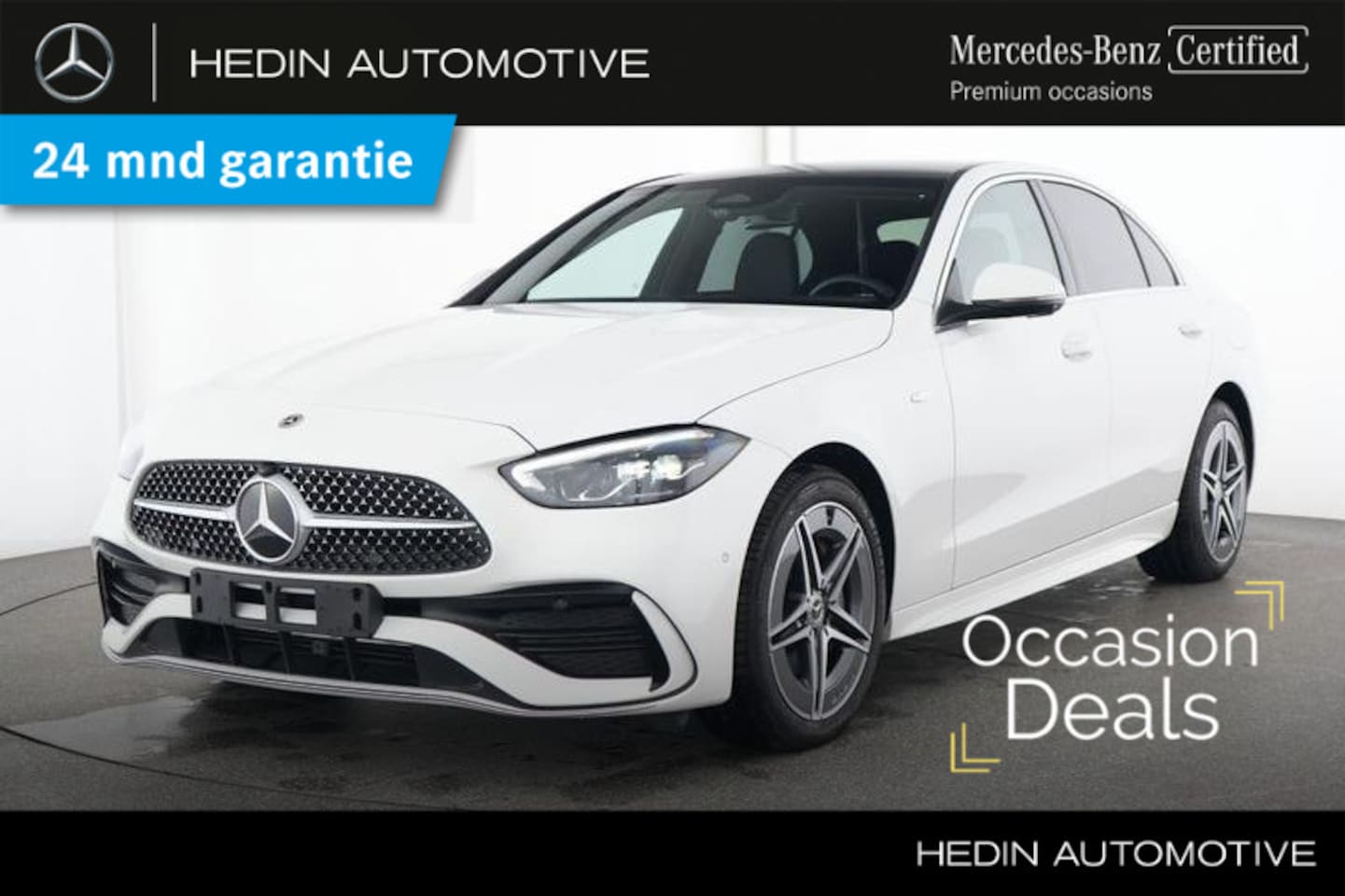 Mercedes-Benz C-klasse - C 300e Limousine Automaat AMG Line | Winterpakket | Distronic | Memory | Panoramadak | 360 - AutoWereld.nl