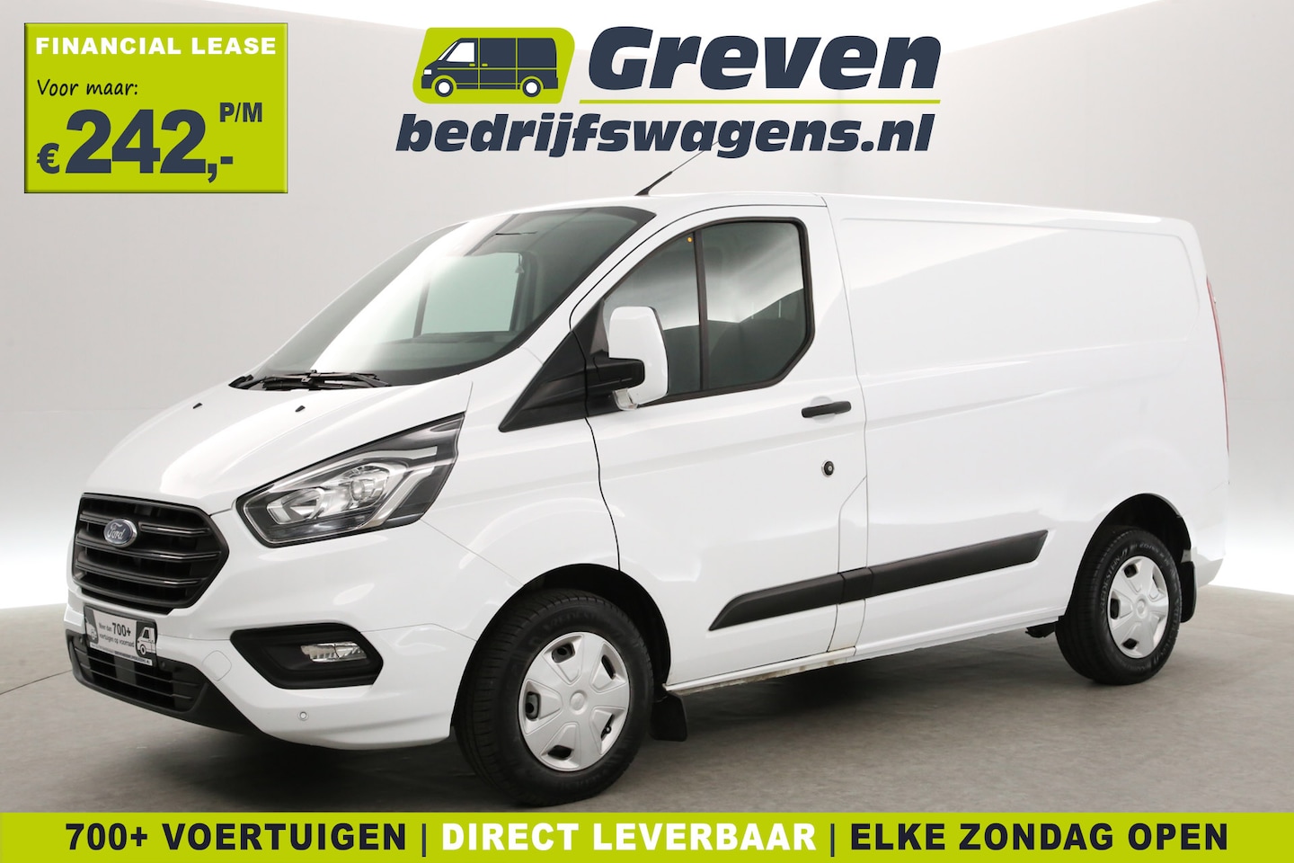 Ford Transit Custom - 2.0 TDCI L1H1 | Euro6 | Airco | Cruise | 3-Zits | Parkeersens. | Stoelverw. | Trekhaak - AutoWereld.nl