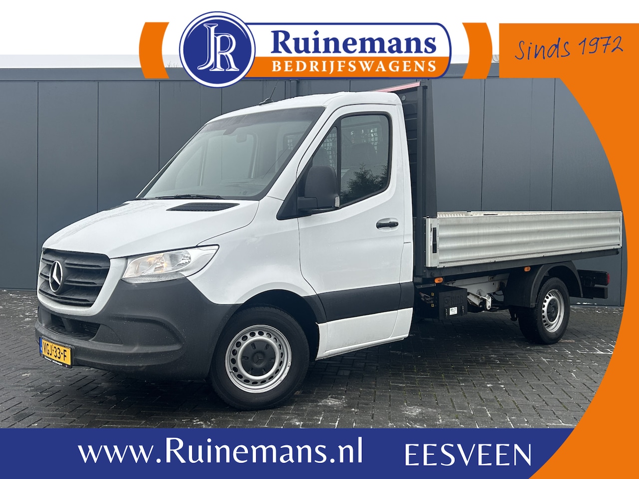 Mercedes-Benz Sprinter - 3.5T 311 CDI AUTOMAAT / 22.128 KM !! / HIAB KRAAN T-CLX 013 / 1e EIG. / TREKHAAK / AIRCO / - AutoWereld.nl