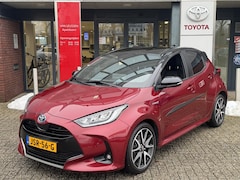 Toyota Yaris - 1.5 HYBRID EXECUTIVE BI-TONE 17'' LM-VELGEN BLIND SPOT NAVI PARK-SENSOREN CAMERA APPLE/AND