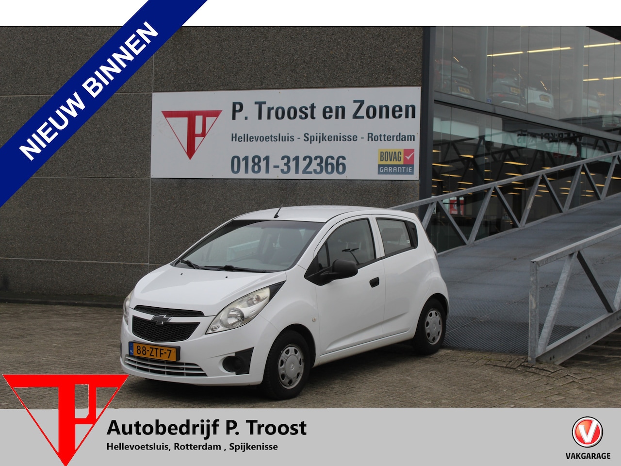 Chevrolet Spark - 1.0 16V LS Bi-Fuel Airco/Benzine/LPG G3/Bluetooth carkit - AutoWereld.nl