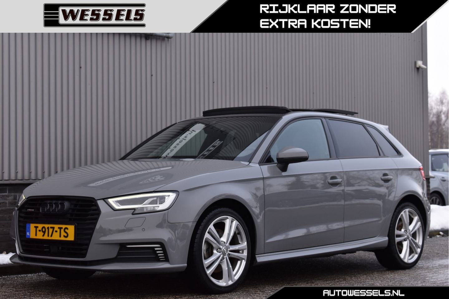 Audi A3 Sportback - 40 e-tron 3x S-line Nardo Grey, Panorama, Virtual cockpit, Camera - AutoWereld.nl