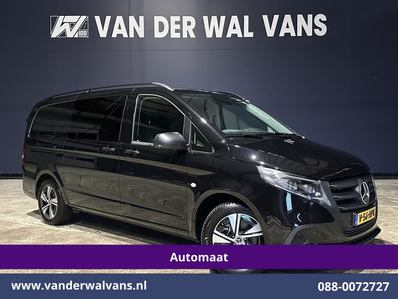 Mercedes-Benz Vito - 116 CDI 164pk 9G-Tronic Automaat L2H1 Dubbele Cabine Fabrieksgarantie Euro6 Airco | 2x zij - AutoWereld.nl