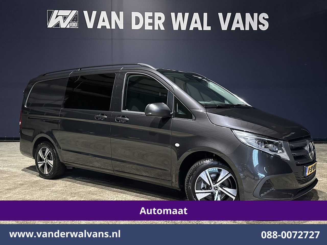 Mercedes-Benz Vito - 116 CDI 164pk 9G-Tronic Automaat L2H1 Dubbele Cabine Fabrieksgarantie Euro6 Airco | 2x zij - AutoWereld.nl
